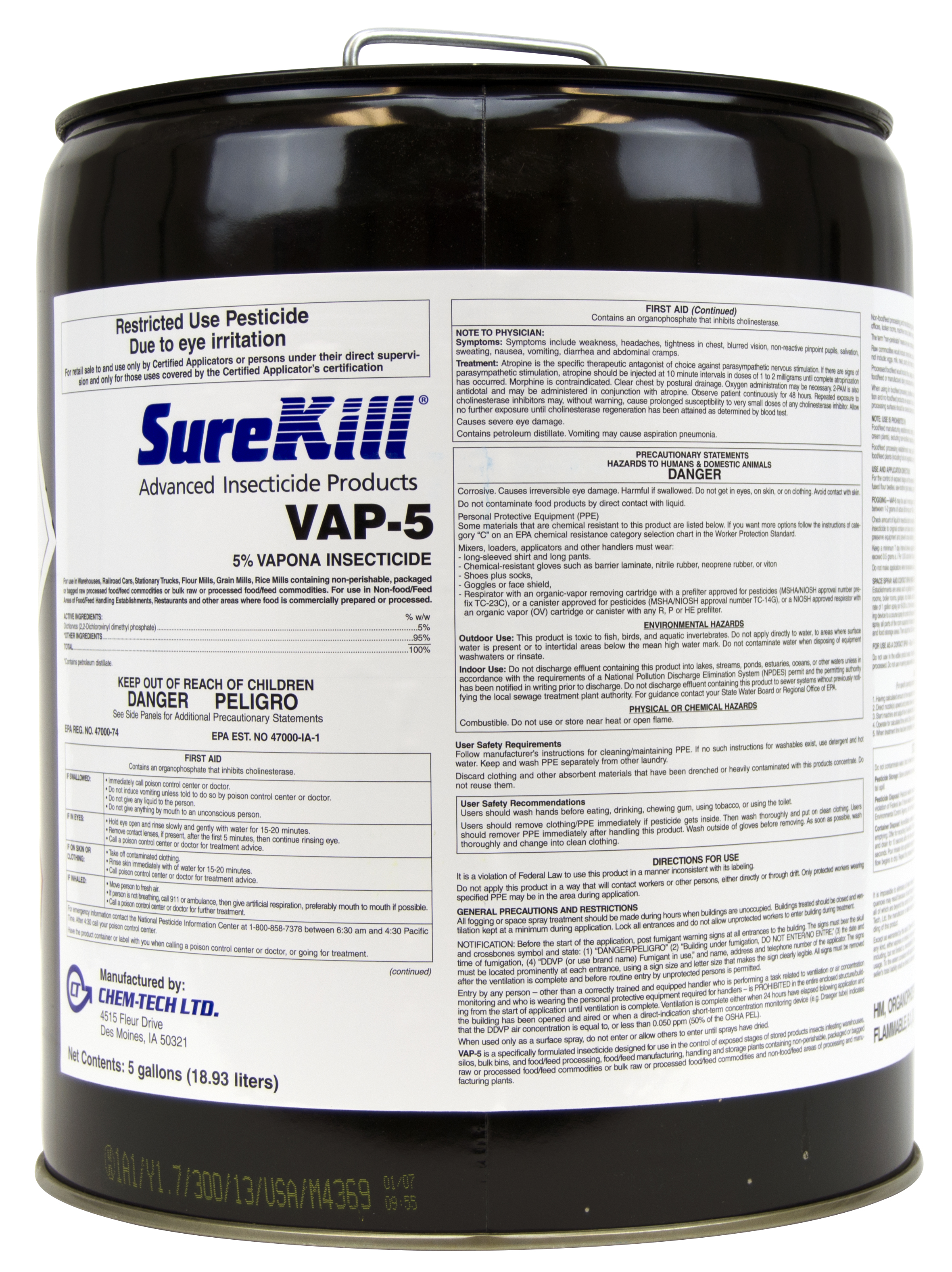 Surekill Bap-5 container